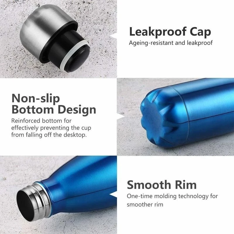 350/500/750/1000 мл изолирован – обзор и цена Water Bottle Blank